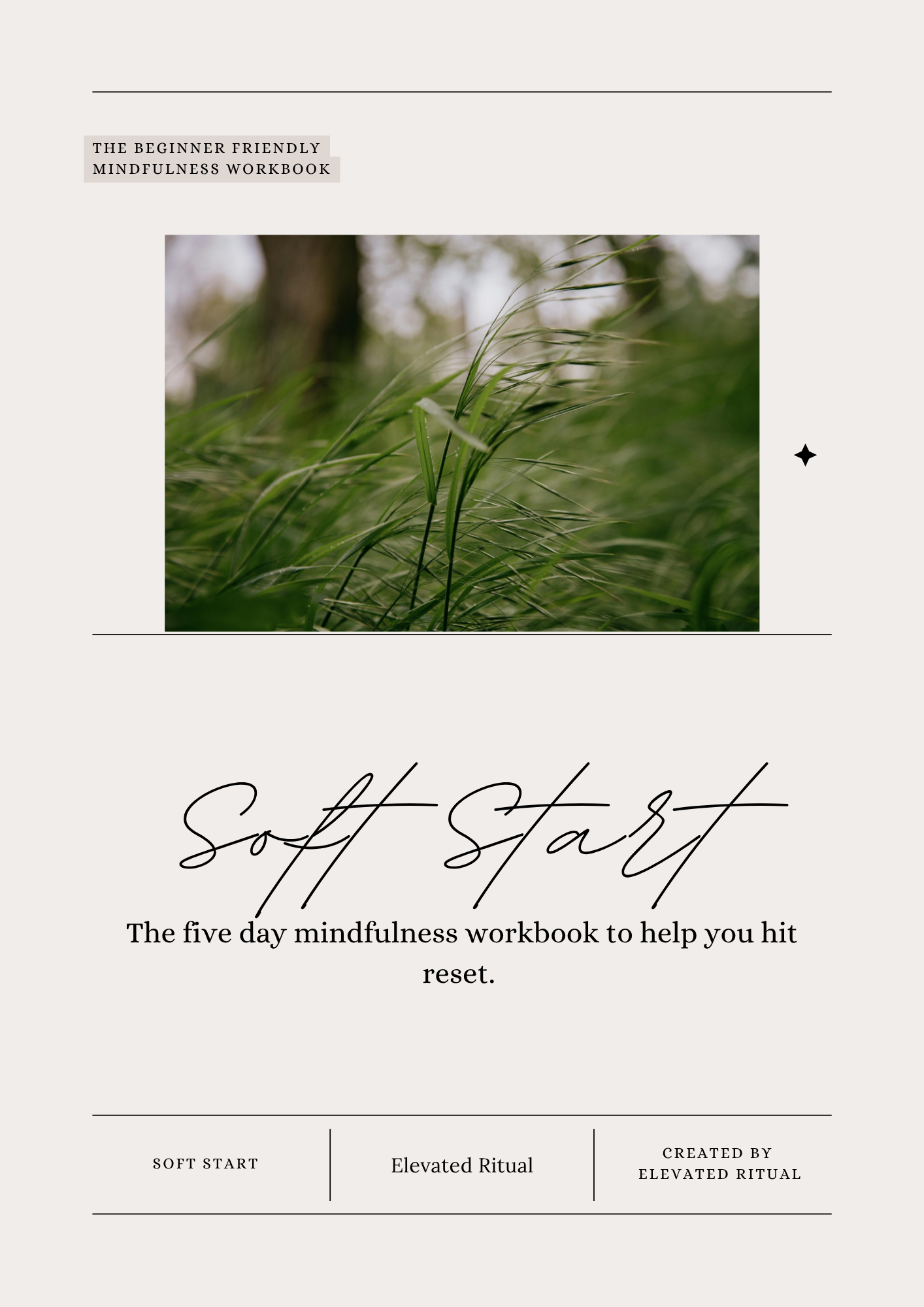 Soft Start Beginner Mindfulness Workbook